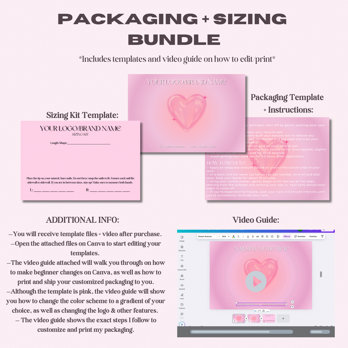 Packaging + Sizing Kit Bundle